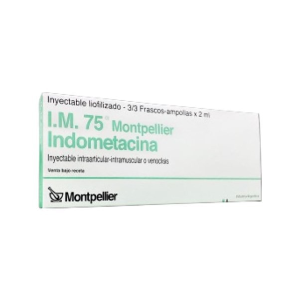 Im 75 Montpellier Indometacina Inyectable Frasco x 3 x 2 ml #1