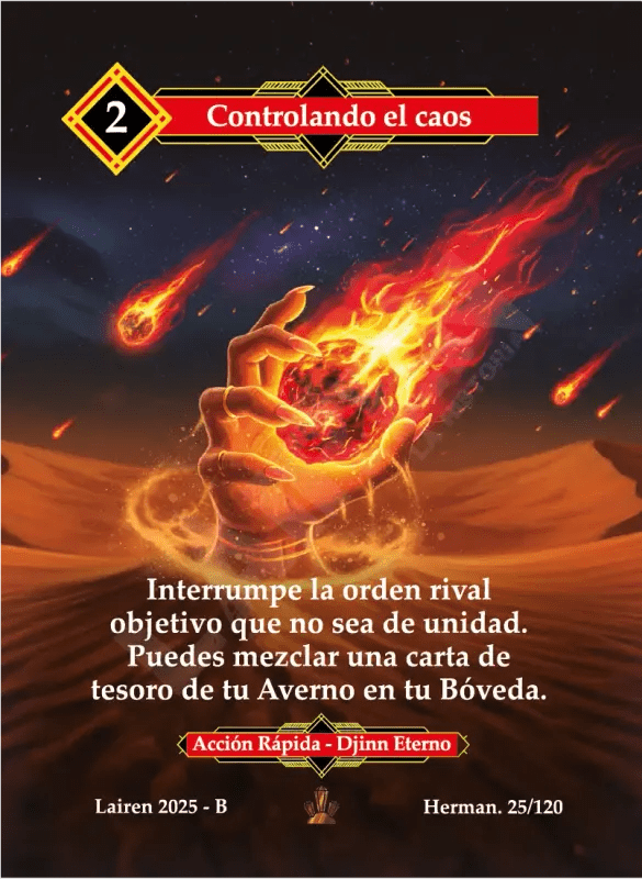 025 Controlando El Caos Full Art - Coste 2