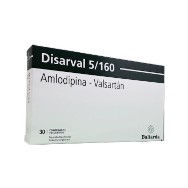 Baliarda Disarval Valsartán + Amlodipina 160 / 5 Mg x 30 Comp Recubiertos #1