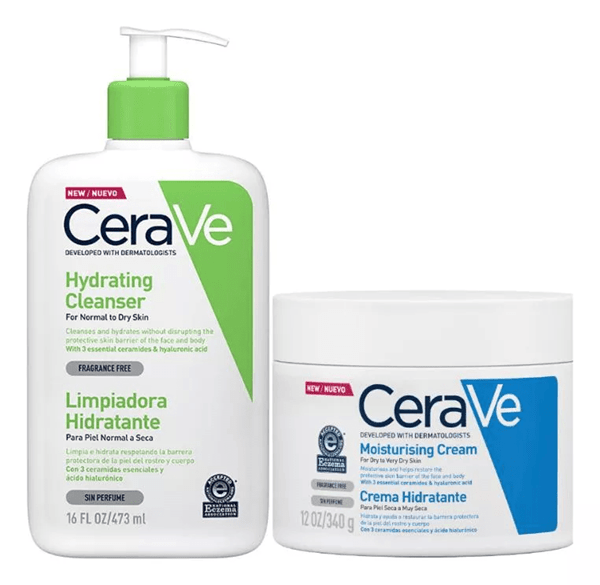 Pack Cerave: Limpiador Hidra. 473 ml + Crema Corporal 454 ml #1