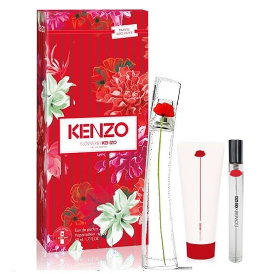 Kenzo Set Flower (Edp 50 ml + Edp 10 ml + Body Lotion 75 ml) Estuches