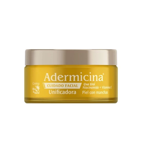 Adermicina Crema Facial Unificadora Uva Ursi Vitamina E 100 g