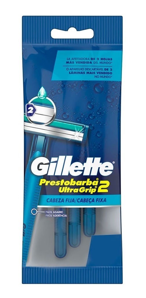 Gillette Máquinas Afeitar Prestobarba Ultragrip 3Uds
