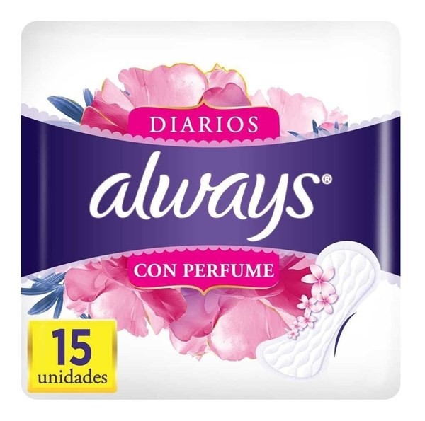 Always Protectores Diarios Con Perfume 15 Unidades Unico