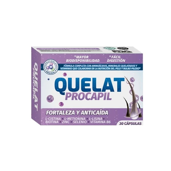 Quelat Procapil Fortaleza Y Anticaída (30 Cápsulas)