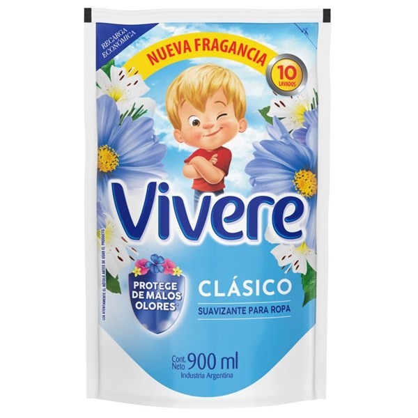 Suavizante Para Ropa Vivere Clásico Doy Pack 900 Cc. alt