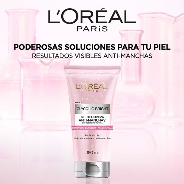 Gel Facial L'oreal París Glycolic Bright x 150 ml alt
