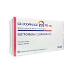 Elea Glucophage Xr Metformina 750 Mg x 60 Comp de Liberación Prolongada #1