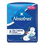 Nosotras Extra Protección Toallas Femeninas Tela Algodón X8u Unico #1