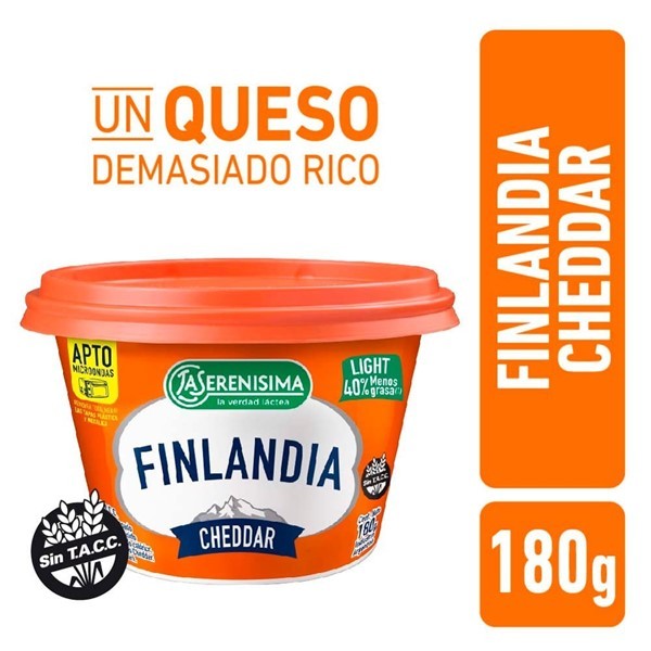 Finlandia Cheddar La Serenisima 180 Gr