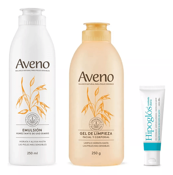 Combo Facial Y Corporal Hipoglós Cuidado Diario + Aveno #1