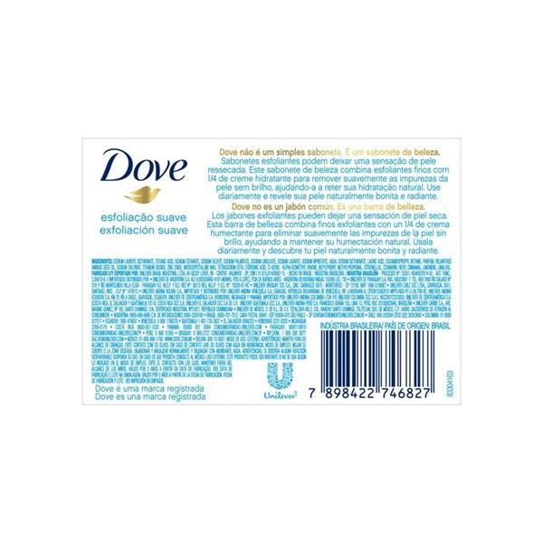 Jabón Pastilla Individual Dove Exfoliante 90 Gr alt