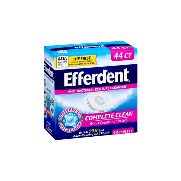 Tabletas Limpiadoras Efferdent Original x 44 Unid #1