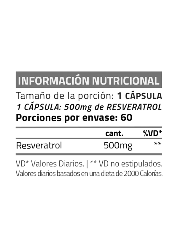 Star Nutrition Resveratrol 500 x 60 Cápsulas alt