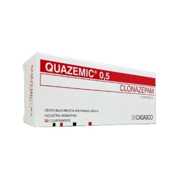 Casasco Quazemic Clonazepam 0.5 Mg x 30 Comp #1
