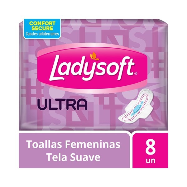 Toallas Femeninas Ladysoft Delgada Suave 8 uni #1