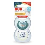 Chupete Nuk Star Day & Night Cocodrilo Celeste T2 618 -m x 2 un #1