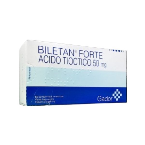 Gador Biletan Forte Tióctico, C. 50 Mg x 60 Comp #1