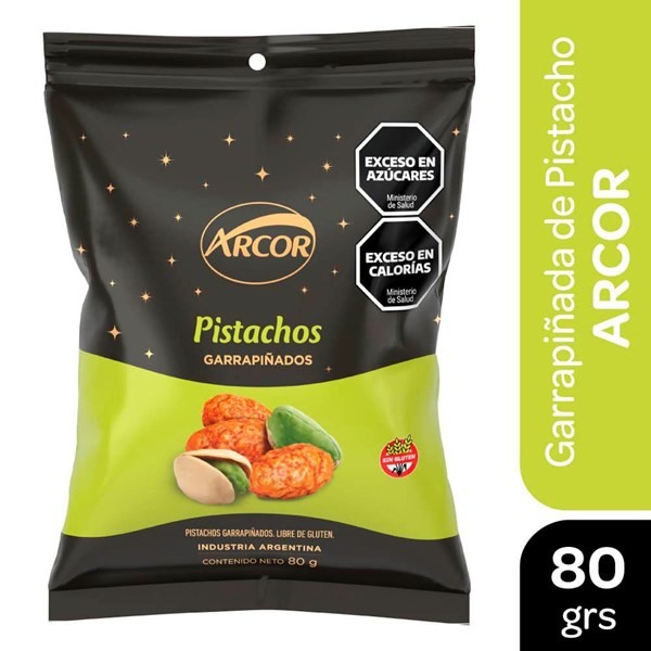 Pistachos Garrapiñas Con Sal 80 g Arcor