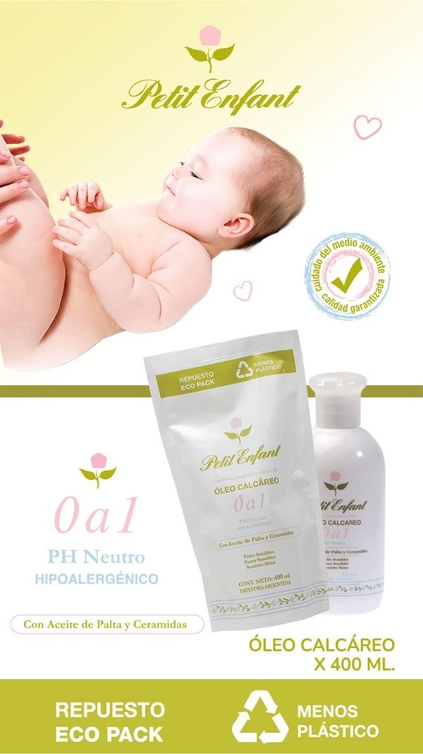 Petit Enfant Oleo Calcareo de 0 a 1 Año Ecopack 400 ml