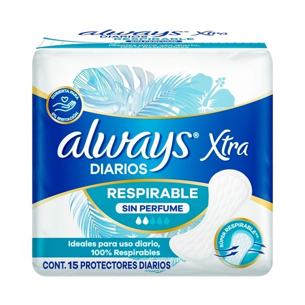 Protector Diario Always Liners Respirable 15 uni #1