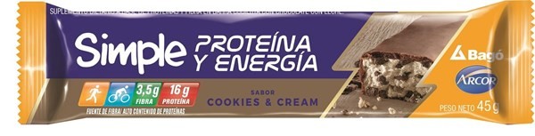 Suplemento Dietario Simple Cookies & Cream x 45 gr