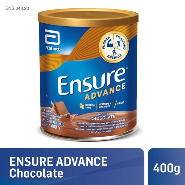 Ensure Suplemento Nutricional Advance Chocolate Lata 400 gr