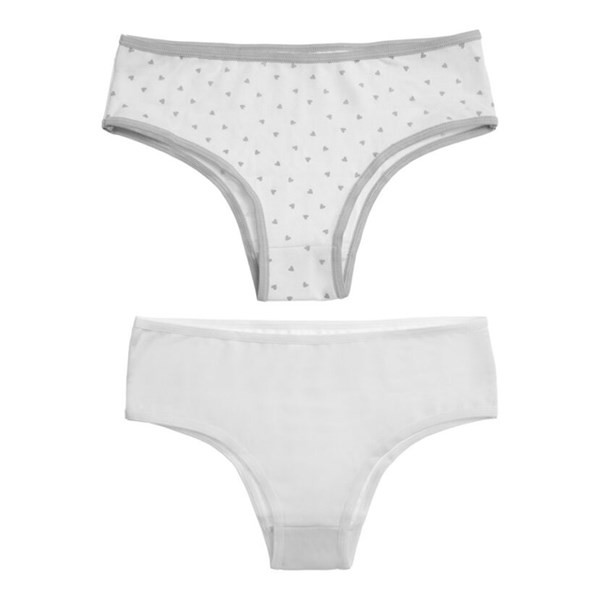 Bombacha Vedetina Para Adolecentes Wav Kids Corazones Talle 10 a 14 x 2 un #1