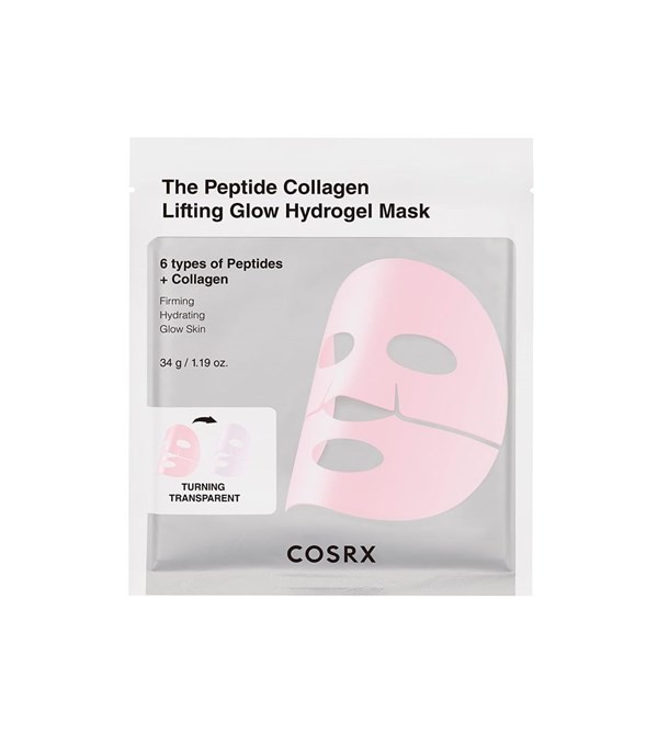 Cosrx Mascarilla de Hidrogel The Peptide Collagen Lifting Glow Hydrogel Mask #1