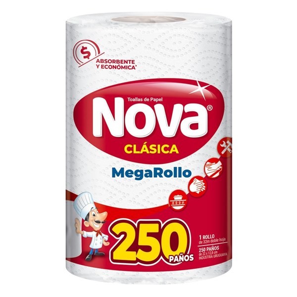 Toalla de Papel Nova Megarollo | 250 paños