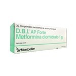Montpellier Dbi Ap Forte 1000 Mg Metformina x 30 Comp Recubiertos #1