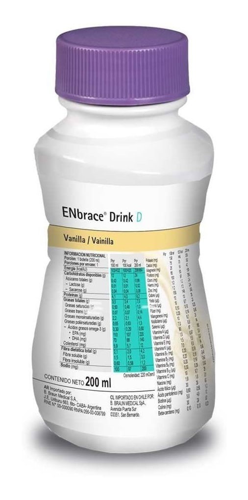 Enbrac Drink D Vainilla Con Aceite de Pescado Y Fibra 200 ml Unico #1