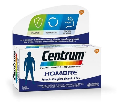 Centrum Hombre Multivitamínico Multimineral Suplemento X60c #1