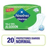 Nosotras Normal Tela Tipo Algodón Protector Diario X20 U Unico #4