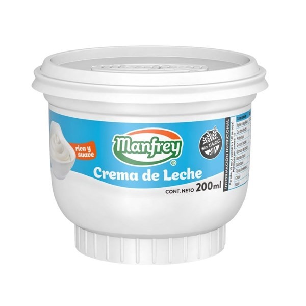 Crema de Leche Manfrey 200 cc