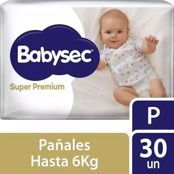 Babysec Pañales Super Premium P (30 Unidades) #1