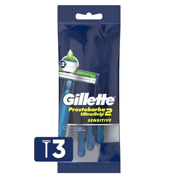 Gillette Máquinas Afeitar Prestobarba Ultragrip 3Uds #1