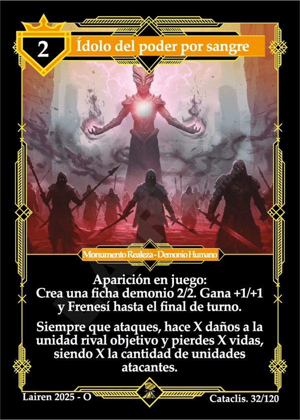 032 Idolo Del Poder Por Sangre - Coste 2