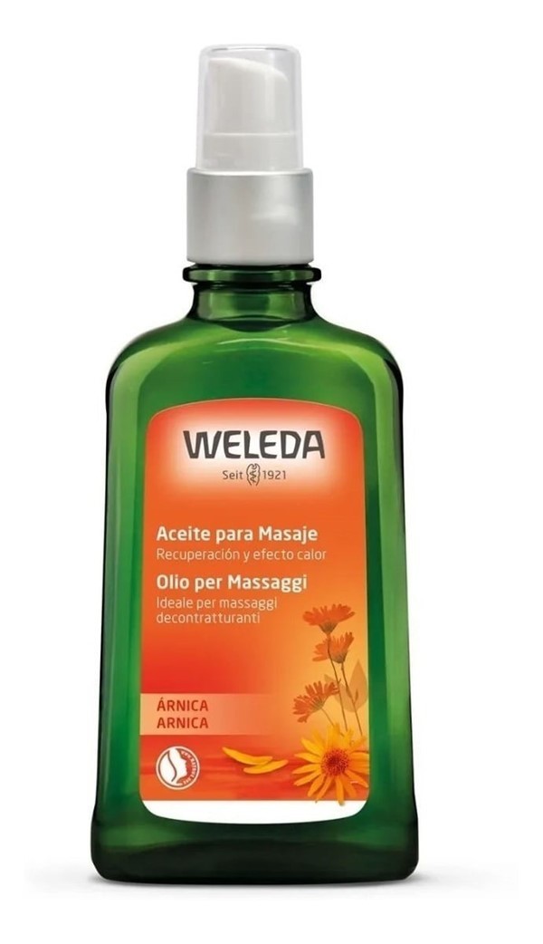 Weleda Árnica Aceite Masaje Vegano Celiaco Deporte Embarazo