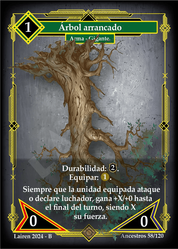 58 Arbol Arrancado - Coste 1 #1