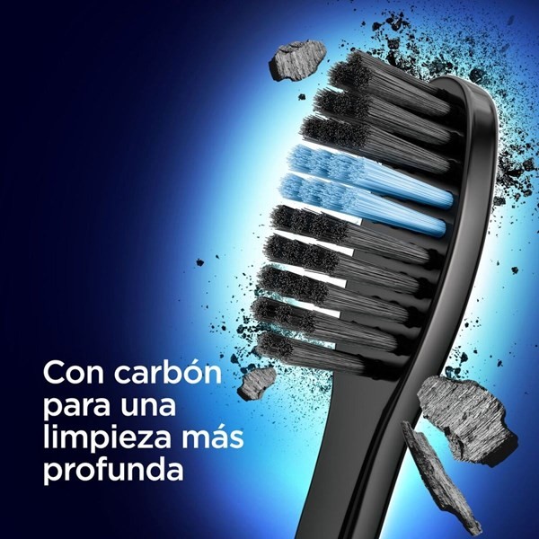Oral B Cepillo Dental Suave Indicator Black Charcoal (2 Unidades) alt