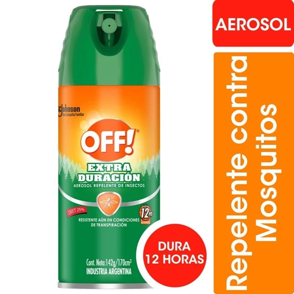 Off Repelente de Mosquitos Extra Duración Aerosol 170 ml