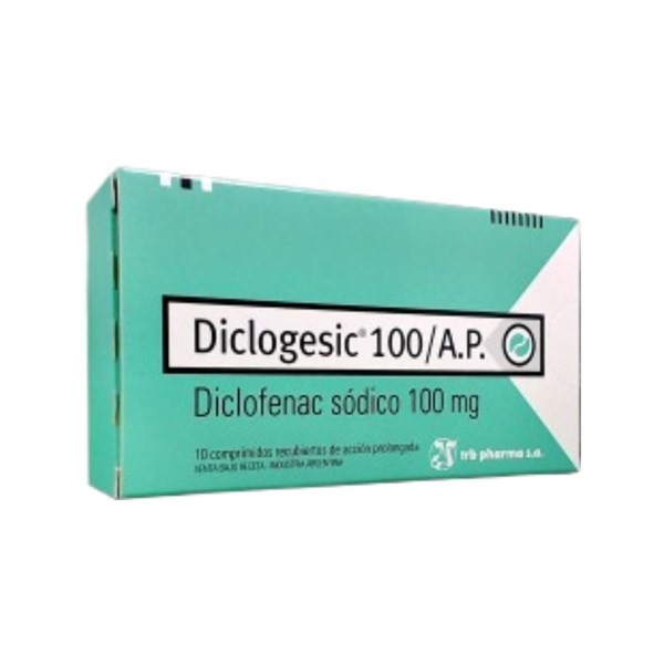 Trb-Pharma Diclogesic 100 Ap 100Mg Diclofenac Sódico x 10 Comp #1