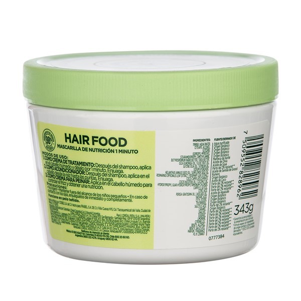Fructis Hair Food Mascarilla Aguacate 350 ml alt