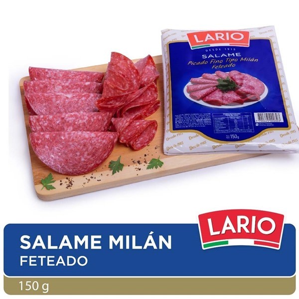 Salame Milán Lario Feteado X 150g #1