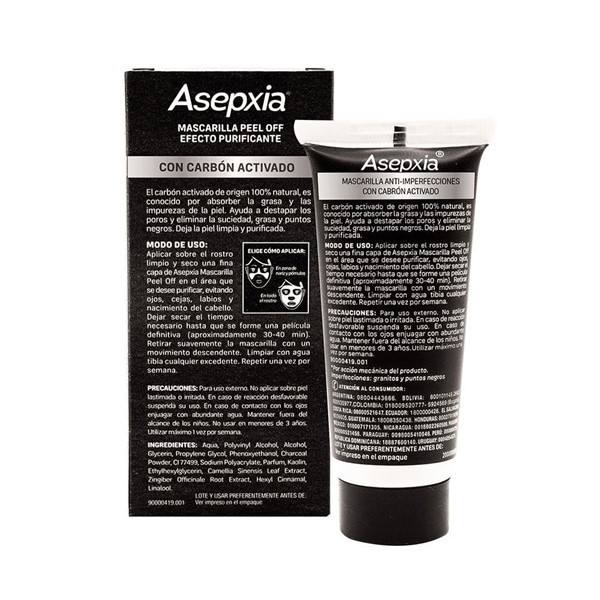 Asepxia Mascarilla Purificante Carbón Detox Peel Off 30 Gr alt