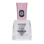 Risque Esmalte de Uñas en Gel Diamond Top Coat Color Efeito Paeté #1