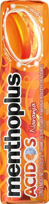 Menthoplus Caramelos Menthoplu Ácidos Sabor Naranja x 28,8 g