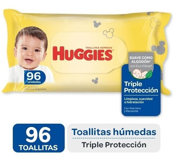 Huggies Toallitas Húmedas Triple Protección x 96u alt