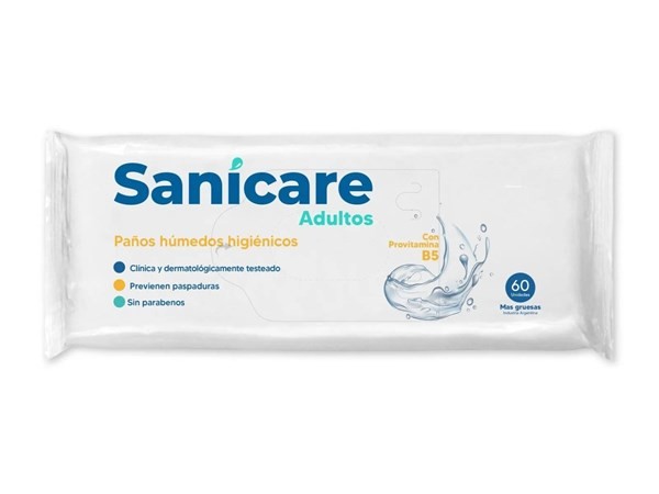 Toallas Humedas Adultos Con Pantenol (60 Unidades) #1